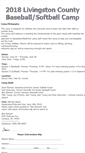 Mobile Screenshot of livingstoncountybaseballsoftballcamp.com
